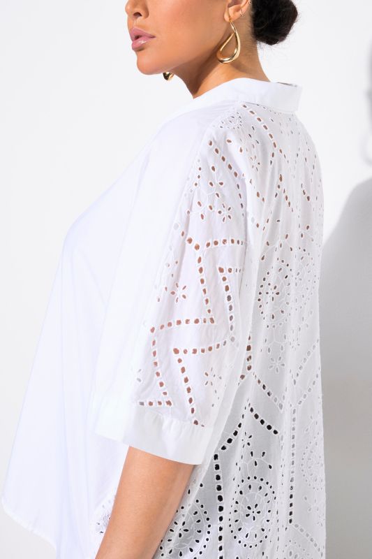 Блуза с модерна бродерия