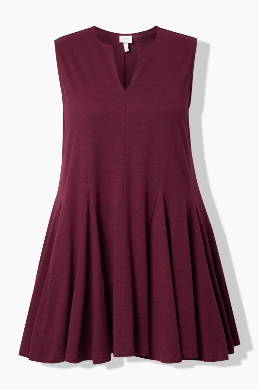 Туника с плисирани акценти