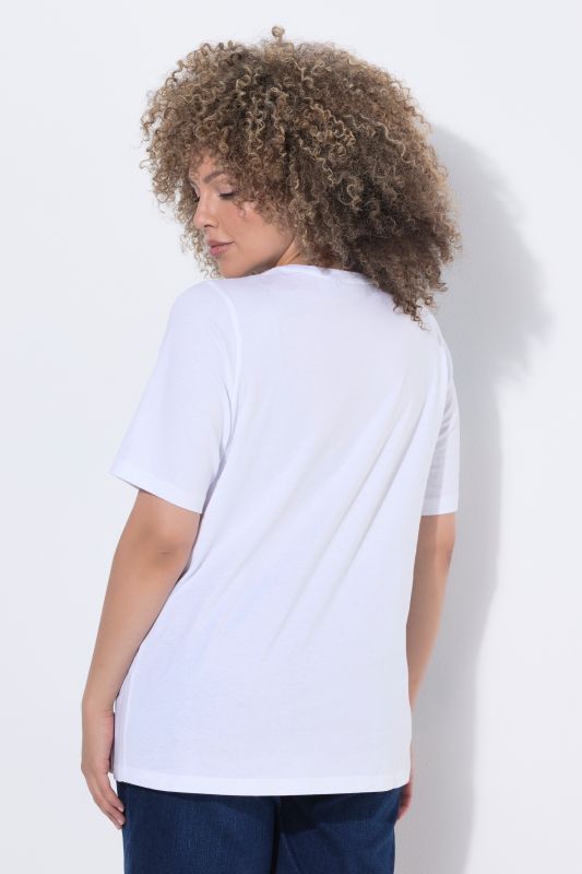 Тениска с принт на морски звезди