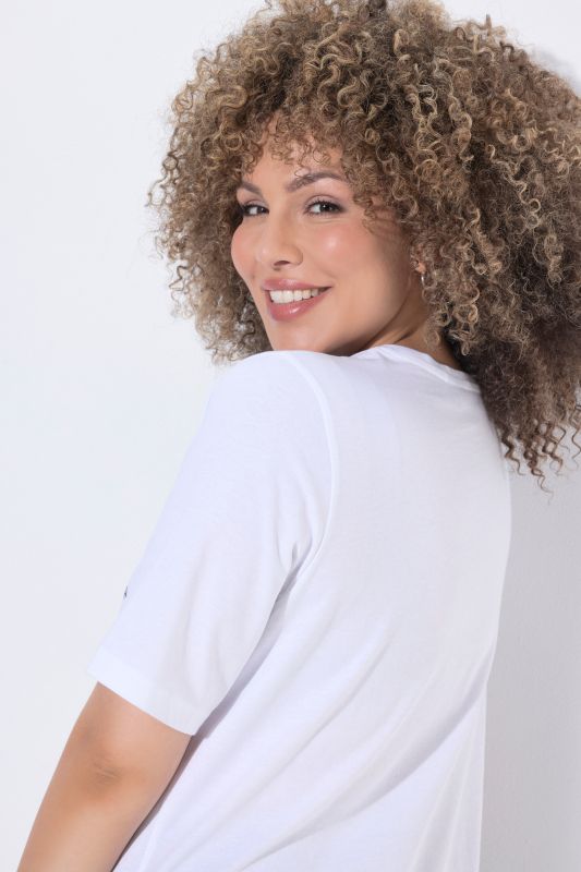 Тениска с принт на морски звезди