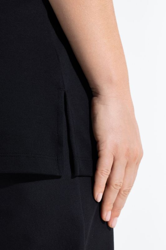 Rhinestone Neckline Pima Cotton Tank