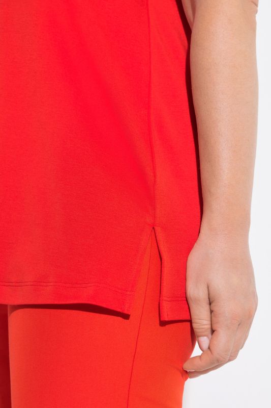 Rhinestone Neckline Pima Cotton Tank