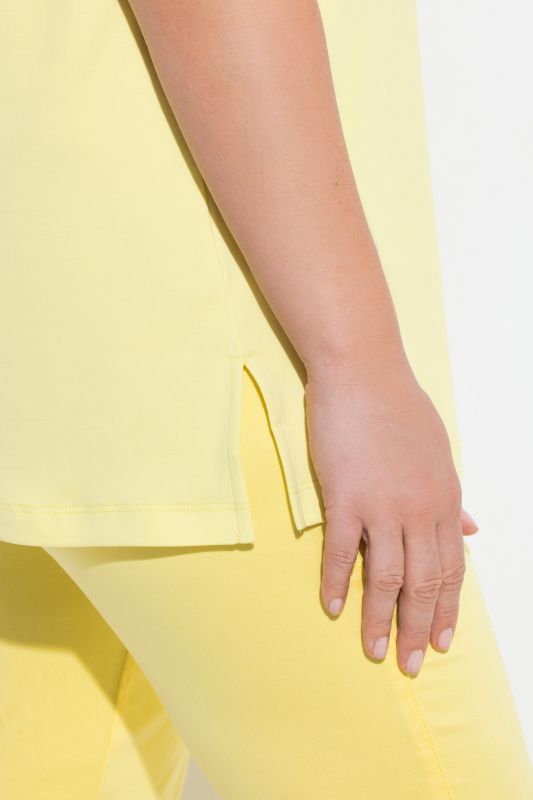 Rhinestone Neckline Pima Cotton Tank