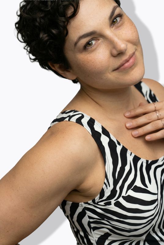 Zebra Print Swimsuit