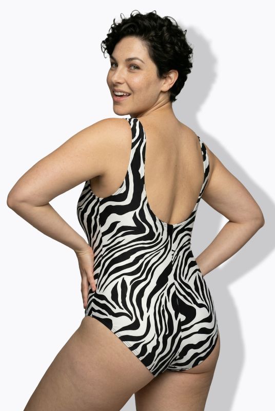 Zebra Print Swimsuit