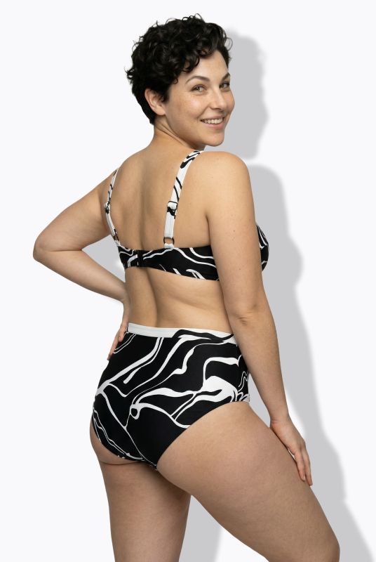 Marble Print Bikini Set