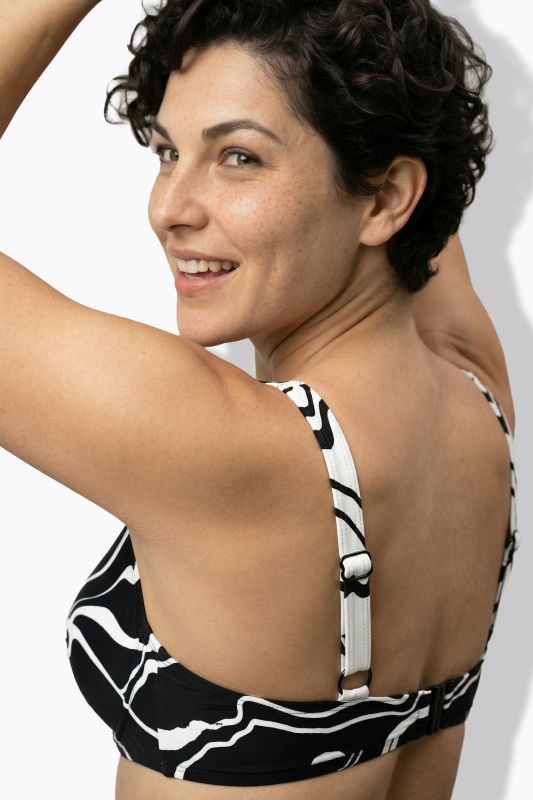 Marble Print Bikini Set