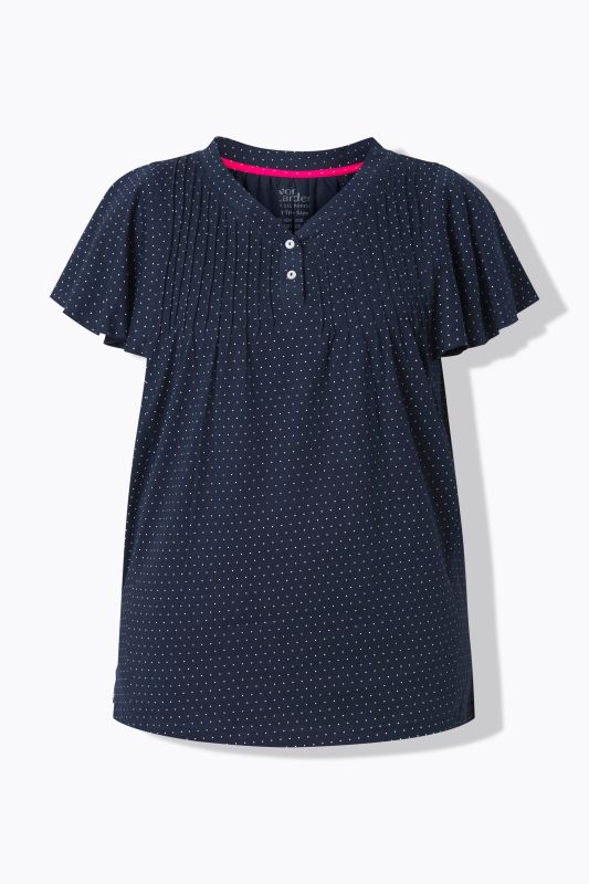 Polka Dot Flutter Sleeve Tee