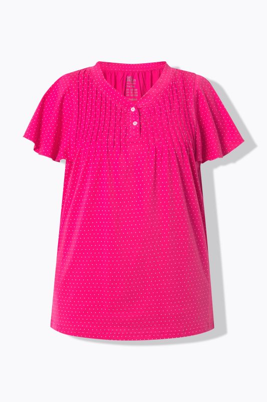 Polka Dot Flutter Sleeve Tee