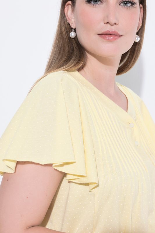 Polka Dot Flutter Sleeve Tee