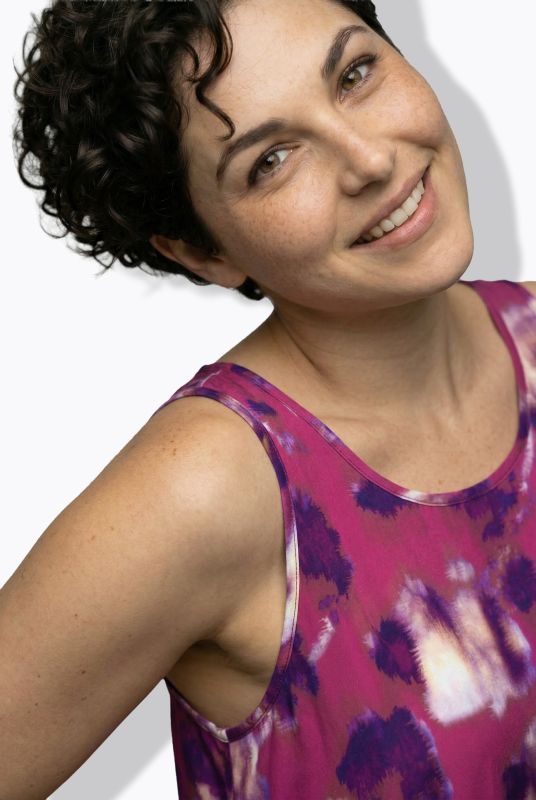 Abstract Floral Sleeveless A-Line Dress