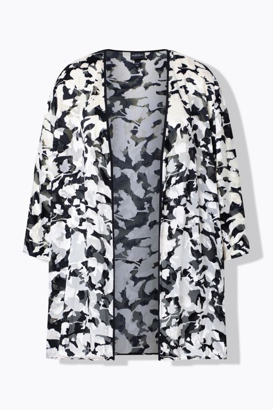 Сако от шифон с флорален принт