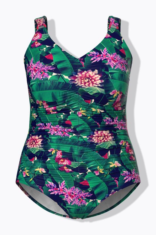 Tropical Floral Print Swimsuit