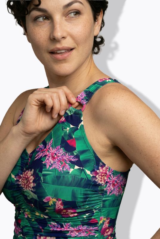 Tropical Floral Print Swimsuit