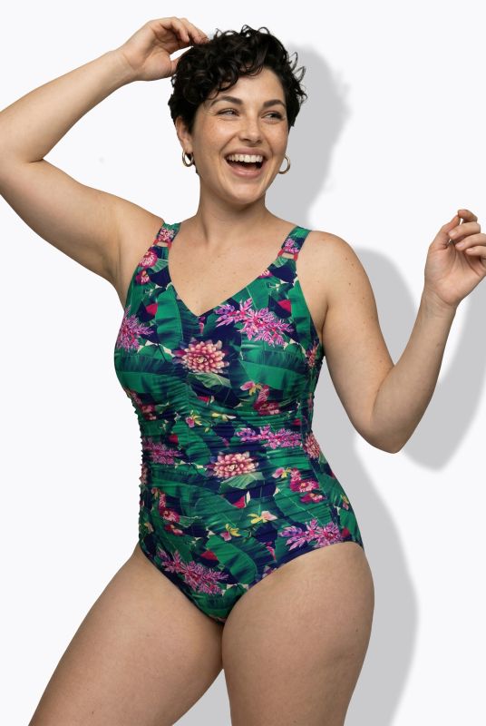 Tropical Floral Print Swimsuit