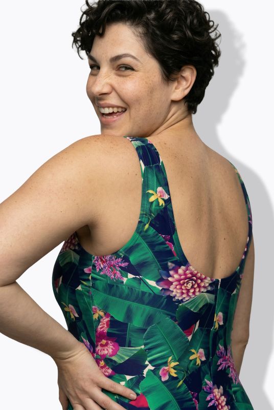 Tropical Floral Print Swimsuit