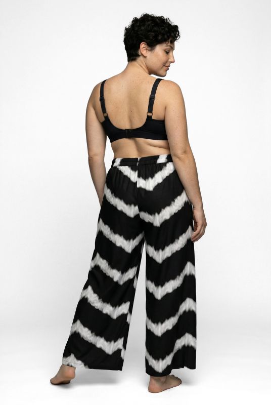Chevron Print Palazzo Pants