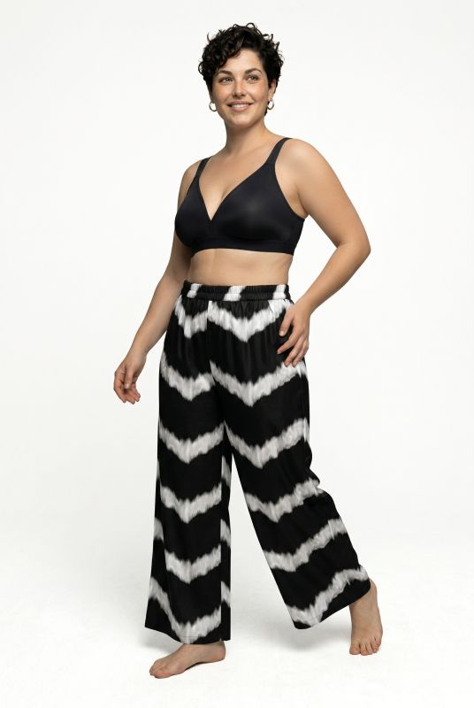 Chevron Print Palazzo Pants