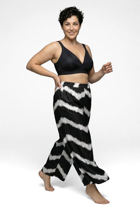 Chevron Print Palazzo Pants