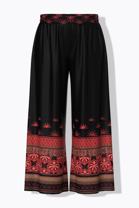 Mixed Boho Striped Palazzo Pants