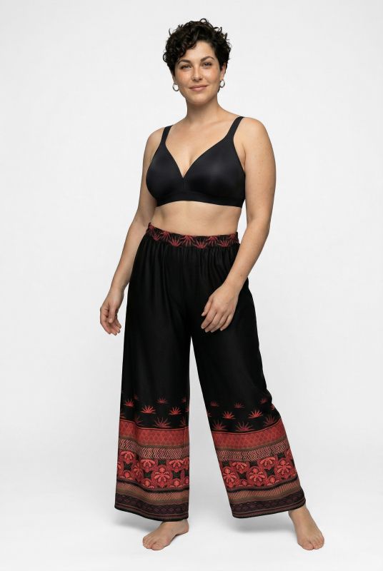 Mixed Boho Striped Palazzo Pants