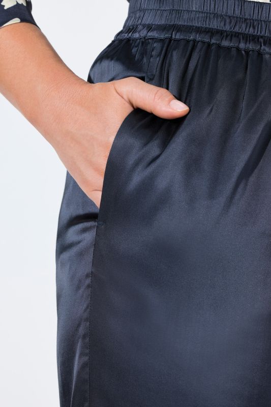 Satin Elastic Waist Pants