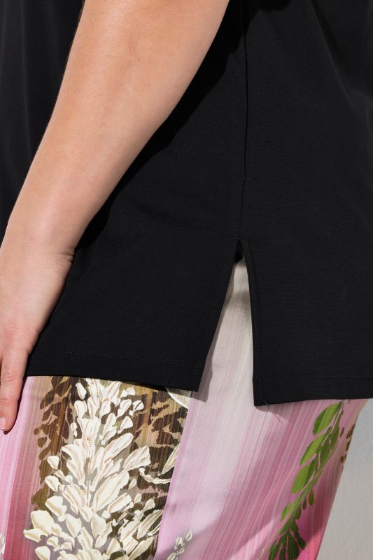 Embroidered Neckline Tee