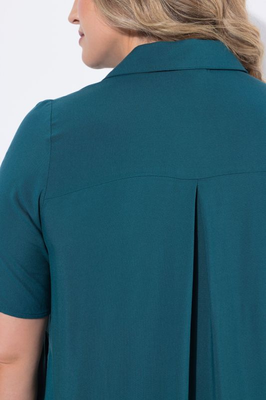 Eco Viscose Short Sleeve Peplum Blouse