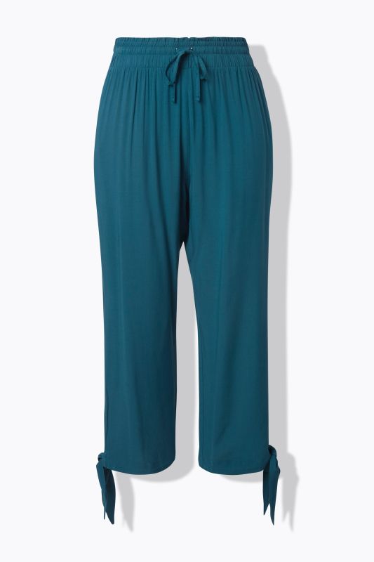 Eco Viscose Split Leg Elastic Waist Pants