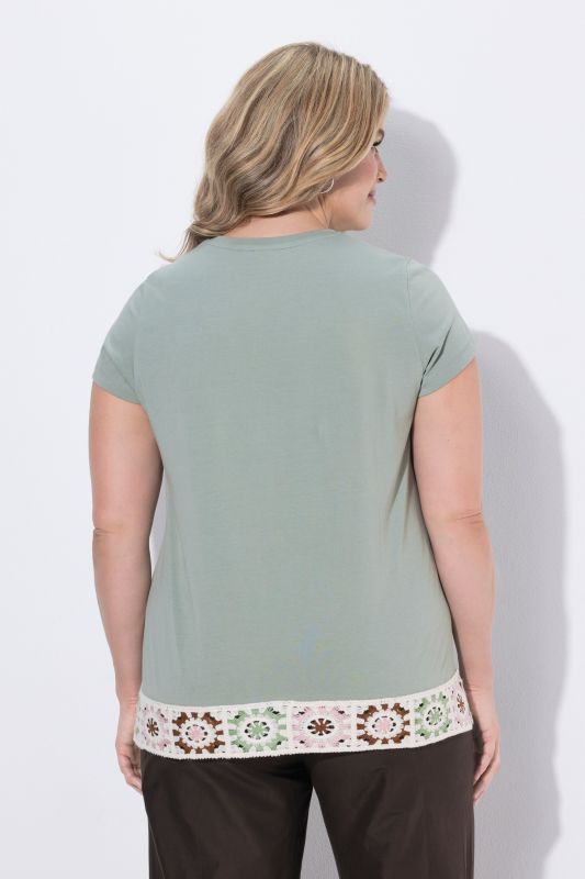 Eco Cotton Crochet Trim Tee