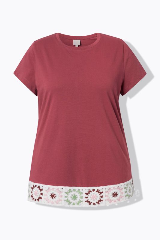 Eco Cotton Crochet Trim Tee