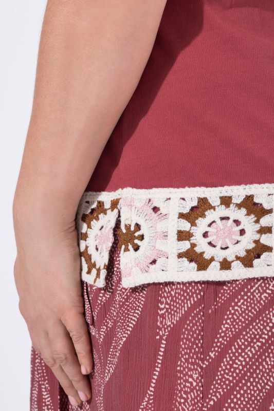 Eco Cotton Crochet Trim Tee