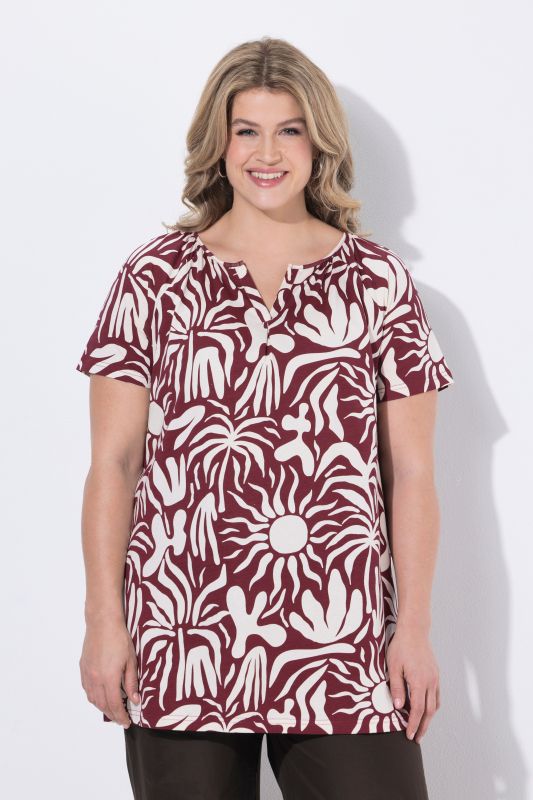 Eco Cotton Abstract Sun Knit Tunic