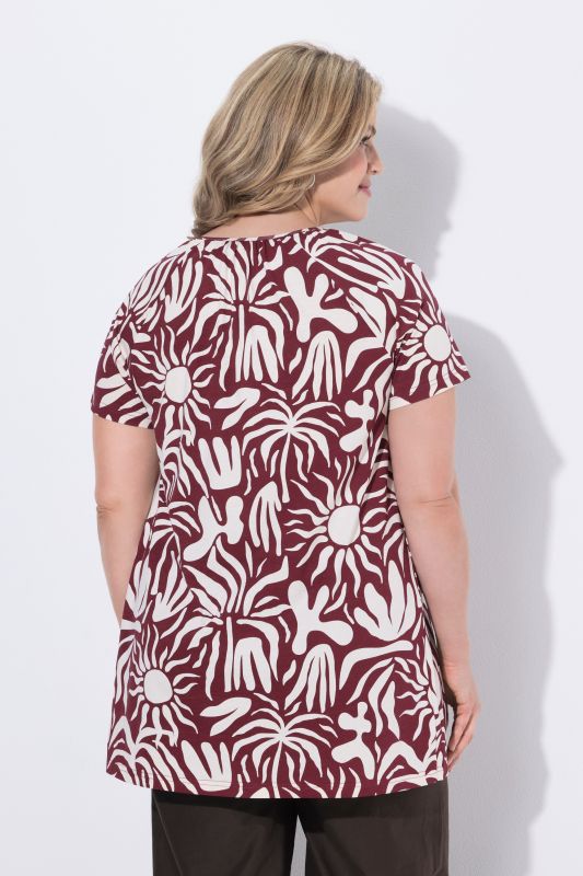 Eco Cotton Abstract Sun Knit Tunic