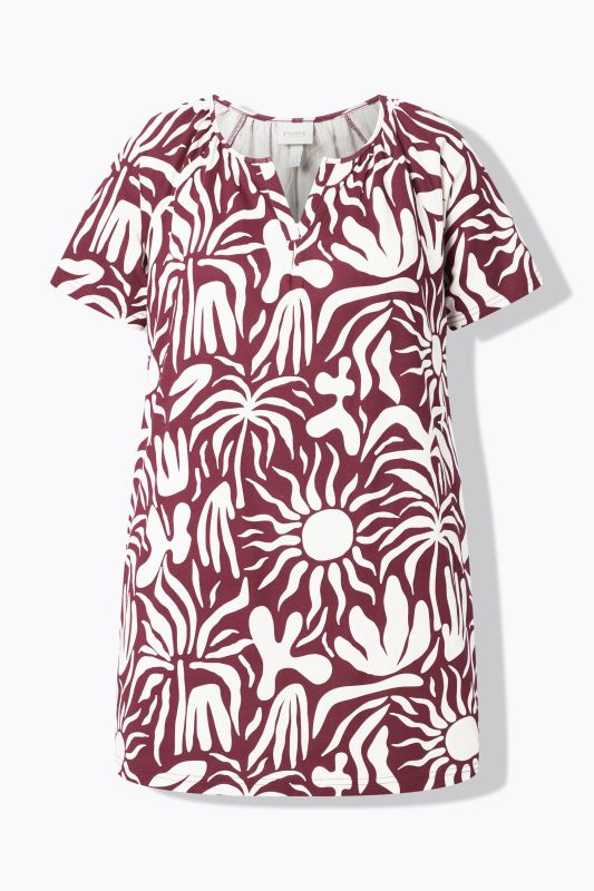 Eco Cotton Abstract Sun Knit Tunic