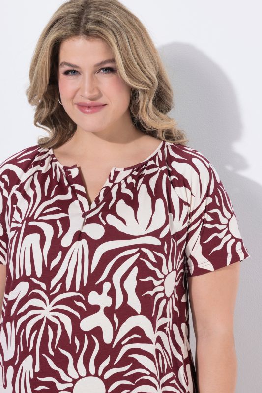 Eco Cotton Abstract Sun Knit Tunic