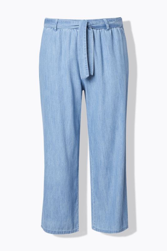 Lyocell Blend Elastic Waist Culottes