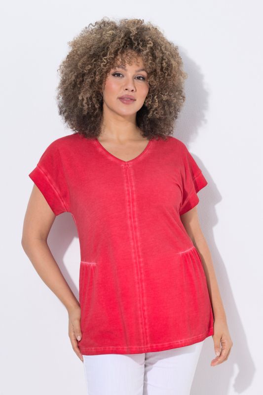 Cold Dyed Decorative Seam Tee