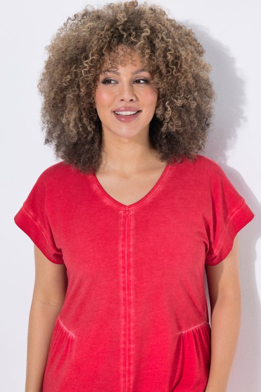 Cold Dyed Decorative Seam Tee