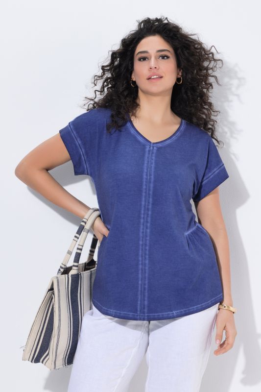 Cold Dyed Decorative Seam Tee