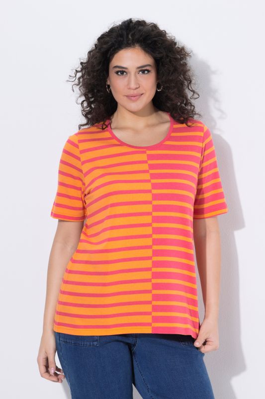 Contrast Striped Modal Blend Tee