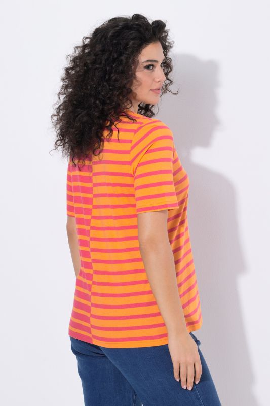 Contrast Striped Modal Blend Tee