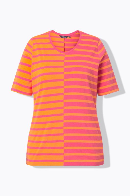 Contrast Striped Modal Blend Tee