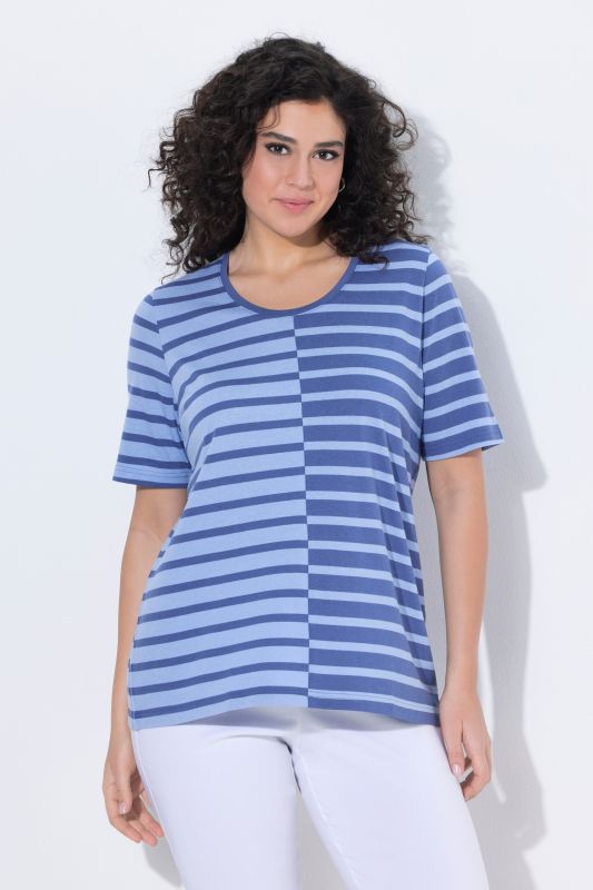 Contrast Striped Modal Blend Tee