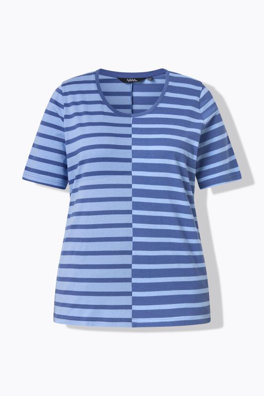 Contrast Striped Modal Blend Tee