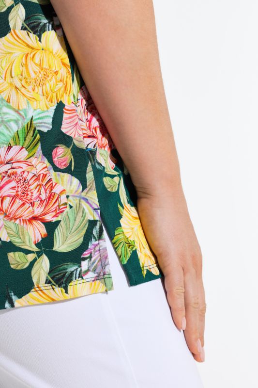 Country Floral Slinky Blouse