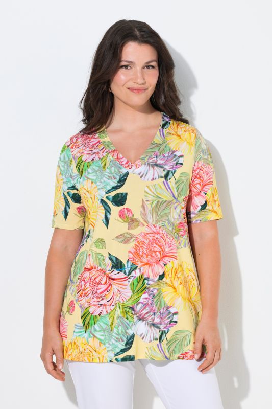 Country Floral Slinky Blouse