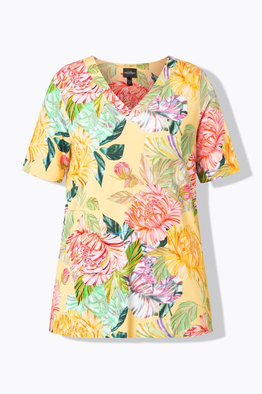 Country Floral Slinky Blouse