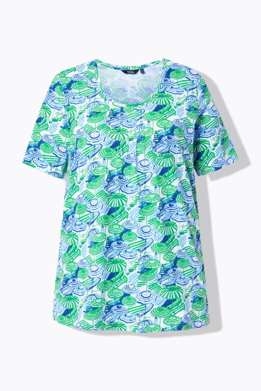 Umbrella Print Short Sleeve Tee