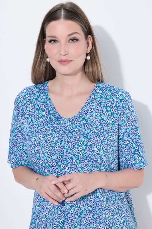 Floral Print Short Sleeve Tee